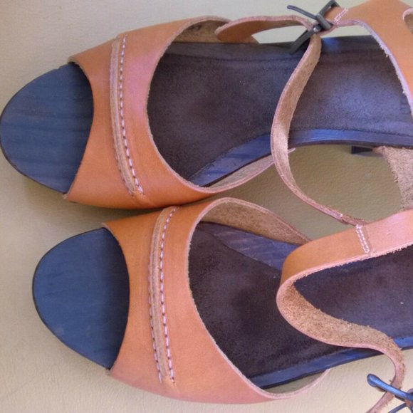 Vialis designer Spanish heeled sandals yellow - Picture 2 of 8